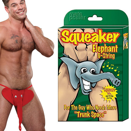 Squeaker Elephant G-String Red