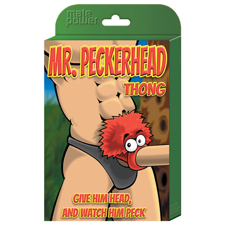 Mr. PeckerHead Thong Blk O/S