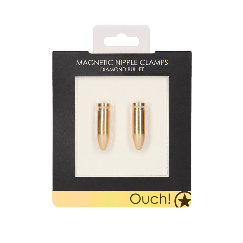 Ouch Diamond Bullet Magnet NipClamp Gold
