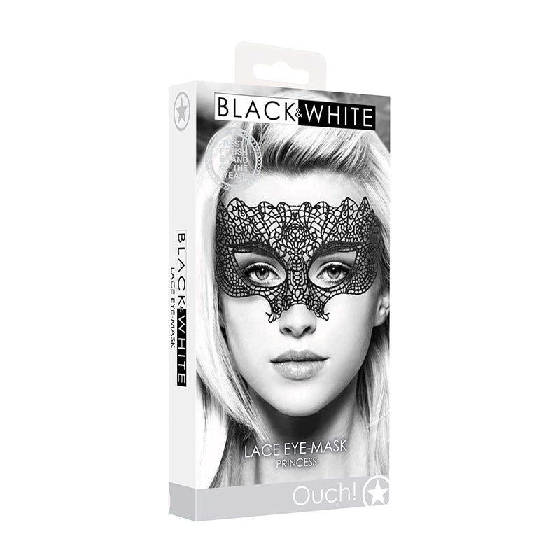 Ouch B&W Princess Lace Eye Mask Black