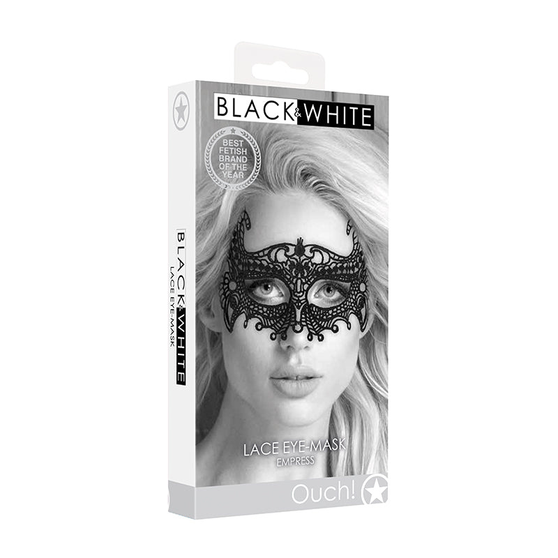 Ouch B&W Empress Lace Eye Mask Black