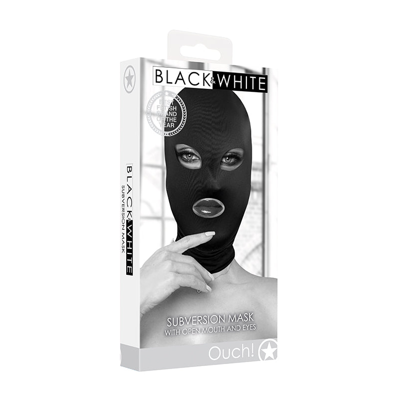 Ouch B&W Subversion Mask Mouth&Eye Blk