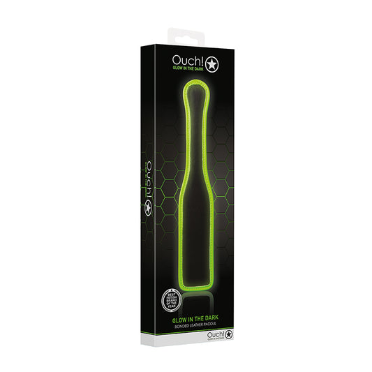 Ouch GITD Paddle Neon Green