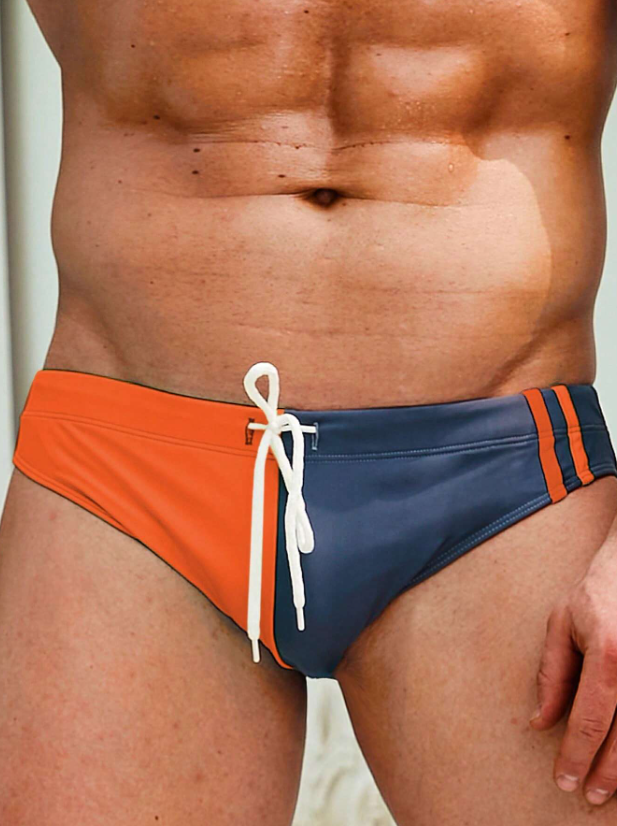 Color Block Swim Brief